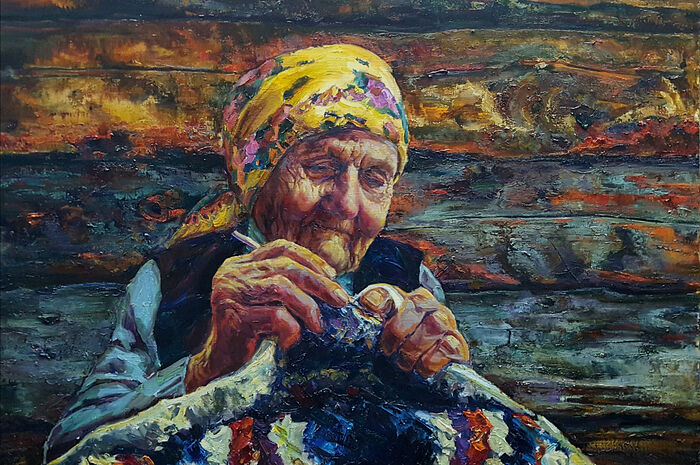 Лоскутный коврик. Художник: Светлана Медвецкая