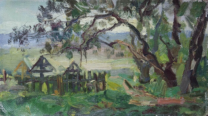 Старое кладбище в Поленово. Художник: Роман Сергеевич Передиреев